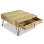 Mesa de centro de teca maciza 80x80x40 cm en Mesas de centro | Comprar online en Foru.es