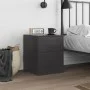 Mesita de noche acero negra 34,5x39x44 cm de vidaXL, Mesitas de noche - Ref: Foro24-841619, Precio: 51,03 €, Descuento: %