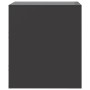 Mesita de noche acero negra 34,5x39x44 cm de vidaXL, Mesitas de noche - Ref: Foro24-841619, Precio: 51,75 €, Descuento: %