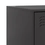 Mesita de noche acero negra 34,5x39x44 cm de vidaXL, Mesitas de noche - Ref: Foro24-841619, Precio: 51,03 €, Descuento: %