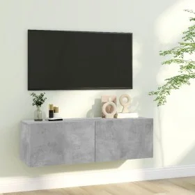 Mueble para TV madera contrachapada gris hormigón 100x30x30 cm de vidaXL, Muebles TV - Ref: Foro24-801485, Precio: 52,09 €, D...