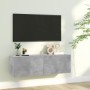 Mueble para TV madera contrachapada gris hormigón 100x30x30 cm de vidaXL, Muebles TV - Ref: Foro24-801485, Precio: 53,34 €, D...