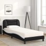Cama con colchón cuero sintético negro y blanco 80x200 cm de vidaXL, Camas y somieres - Ref: Foro24-3208687, Precio: 281,02 €...