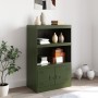 Aparador de acero verde oliva 67x39x107 cm de vidaXL, Aparadores - Ref: Foro24-841671, Precio: 107,52 €, Descuento: %