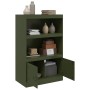 Aparador de acero verde oliva 67x39x107 cm de vidaXL, Aparadores - Ref: Foro24-841671, Precio: 107,52 €, Descuento: %