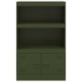 Aparador de acero verde oliva 67x39x107 cm de vidaXL, Aparadores - Ref: Foro24-841671, Precio: 107,52 €, Descuento: %