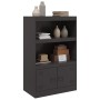 Aparador de acero negro 67x39x107 cm de vidaXL, Aparadores - Ref: Foro24-841667, Precio: 101,04 €, Descuento: %