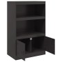 Aparador de acero negro 67x39x107 cm de vidaXL, Aparadores - Ref: Foro24-841667, Precio: 101,04 €, Descuento: %