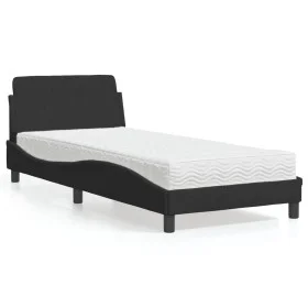 Bed with black velvet mattress 80x200 cm by vidaXL, Beds and slatted bases - Ref: Foro24-3208293, Price: 213,40 €, Discount: %