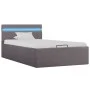 Cama canapé hidráulica almacenaje y LED tela gris topo 90x200cm de vidaXL, Camas y somieres - Ref: Foro24-285624, Precio: 258...