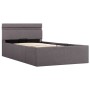Cama canapé hidráulica almacenaje y LED tela gris topo 90x200cm de vidaXL, Camas y somieres - Ref: Foro24-285624, Precio: 263...