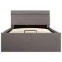 Cama canapé hidráulica almacenaje y LED tela gris topo 90x200cm de vidaXL, Camas y somieres - Ref: Foro24-285624, Precio: 258...