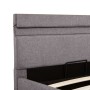 Cama canapé hidráulica almacenaje y LED tela gris topo 90x200cm de vidaXL, Camas y somieres - Ref: Foro24-285624, Precio: 263...