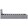 Cama hidráulica con almacenaje y LED tela gris claro 100x200cm de vidaXL, Camas y somieres - Ref: Foro24-285607, Precio: 307,...