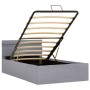 Cama hidráulica con almacenaje y LED tela gris claro 100x200cm de vidaXL, Camas y somieres - Ref: Foro24-285607, Precio: 307,...