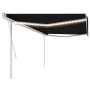 Toldo manual retráctil con luz LED gris antracita 5x3,5 m de vidaXL, Toldos - Ref: Foro24-3070064, Precio: 581,83 €, Descuent...
