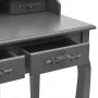 Schminktisch und Hocker Set Paulownia Holz grau 75x69x140 cm von vidaXL, Schlafzimmerkommoden - Ref: Foro24-289317, Preis: 17...