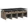 Set comedor jardín 9 pzas y cojines ratán sintético gris de vidaXL, Conjuntos de jardín - Ref: Foro24-3277867, Precio: 562,81...