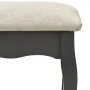 Schminktisch und Hocker Set Paulownia Holz grau 75x69x140 cm von vidaXL, Schlafzimmerkommoden - Ref: Foro24-289317, Preis: 17...