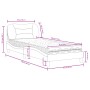 Cama con colchón cuero sintético gris 90x190 cm de vidaXL, Camas y somieres - Ref: Foro24-3208692, Precio: 271,56 €, Descuent...