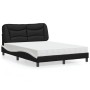 Cama con colchón cuero sintético negro y blanco 120x200 cm de vidaXL, Camas y somieres - Ref: Foro24-3208715, Precio: 393,08 ...