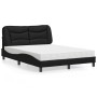 Cama con colchón cuero sintético negro 140x190 cm de vidaXL, Camas y somieres - Ref: Foro24-3208717, Precio: 420,85 €, Descue...