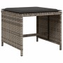 Set comedor jardín 9 pzas y cojines ratán sintético gris de vidaXL, Conjuntos de jardín - Ref: Foro24-3277903, Precio: 371,25...