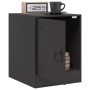Mesita de noche acero negra 34,5x39x44 cm de vidaXL, Mesitas de noche - Ref: Foro24-841607, Precio: 50,59 €, Descuento: %