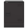 Mesita de noche acero negra 34,5x39x44 cm de vidaXL, Mesitas de noche - Ref: Foro24-841607, Precio: 50,59 €, Descuento: %