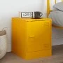 Mesita de noche acero amarillo mostaza 34,5x39x44 cm de vidaXL, Mesitas de noche - Ref: Foro24-841613, Precio: 43,48 €, Descu...