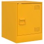 Mesita de noche acero amarillo mostaza 34,5x39x44 cm de vidaXL, Mesitas de noche - Ref: Foro24-841613, Precio: 43,96 €, Descu...