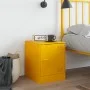 Mesita de noche acero amarillo mostaza 34,5x39x44 cm de vidaXL, Mesitas de noche - Ref: Foro24-841613, Precio: 43,48 €, Descu...