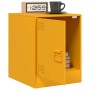 Mesita de noche acero amarillo mostaza 34,5x39x44 cm de vidaXL, Mesitas de noche - Ref: Foro24-841613, Precio: 43,96 €, Descu...