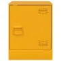 Mesita de noche acero amarillo mostaza 34,5x39x44 cm de vidaXL, Mesitas de noche - Ref: Foro24-841613, Precio: 43,48 €, Descu...