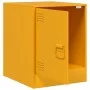 Mesita de noche acero amarillo mostaza 34,5x39x44 cm de vidaXL, Mesitas de noche - Ref: Foro24-841613, Precio: 43,48 €, Descu...
