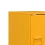 Mesita de noche acero amarillo mostaza 34,5x39x44 cm de vidaXL, Mesitas de noche - Ref: Foro24-841613, Precio: 43,48 €, Descu...