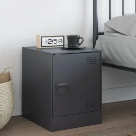Anthracite gray steel nightstand 34.5x39x44 cm by vidaXL, Nightstands - Ref: Foro24-841611, Price: 42,70 €, Discount: %