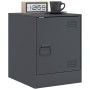 Mesita de noche acero gris antracita 34,5x39x44 cm de vidaXL, Mesitas de noche - Ref: Foro24-841611, Precio: 43,57 €, Descuen...