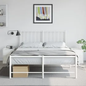 Mesitas de noche 2 unidades acero blanco 34,5x39x44 cm de vidaXL, Mesitas de noche - Ref: Foro24-841618, Precio: 63,21 €, Des...