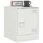 Mesitas de noche 2 unidades acero blanco 34,5x39x44 cm de vidaXL, Mesitas de noche - Ref: Foro24-841618, Precio: 63,83 €, Des...