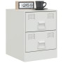 Mesitas de noche 2 unidades acero blanco 34,5x39x44 cm de vidaXL, Mesitas de noche - Ref: Foro24-841630, Precio: 93,41 €, Des...