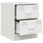 Mesitas de noche 2 unidades acero blanco 34,5x39x44 cm de vidaXL, Mesitas de noche - Ref: Foro24-841630, Precio: 93,41 €, Des...