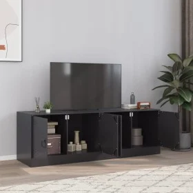 Muebles para TV 2 unidades acero negro 67x39x44 cm de vidaXL, Muebles TV - Ref: Foro24-841632, Precio: 102,03 €, Descuento: %