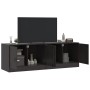 Muebles para TV 2 unidades acero negro 67x39x44 cm de vidaXL, Muebles TV - Ref: Foro24-841632, Precio: 103,04 €, Descuento: %