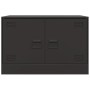 Muebles para TV 2 unidades acero negro 67x39x44 cm de vidaXL, Muebles TV - Ref: Foro24-841632, Precio: 103,04 €, Descuento: %