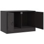 Muebles para TV 2 unidades acero negro 67x39x44 cm de vidaXL, Muebles TV - Ref: Foro24-841632, Precio: 103,04 €, Descuento: %