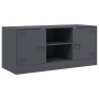 Mueble para TV de acero gris antracita 99x39x44 cm de vidaXL, Muebles TV - Ref: Foro24-841687, Precio: 79,40 €, Descuento: %