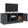 Mueble para TV de acero gris antracita 99x39x44 cm de vidaXL, Muebles TV - Ref: Foro24-841687, Precio: 79,40 €, Descuento: %