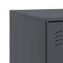 Mueble para TV de acero gris antracita 99x39x44 cm de vidaXL, Muebles TV - Ref: Foro24-841687, Precio: 78,65 €, Descuento: %