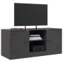 Mueble para TV de acero negro 99x39x44 cm de vidaXL, Muebles TV - Ref: Foro24-841685, Precio: 83,37 €, Descuento: %